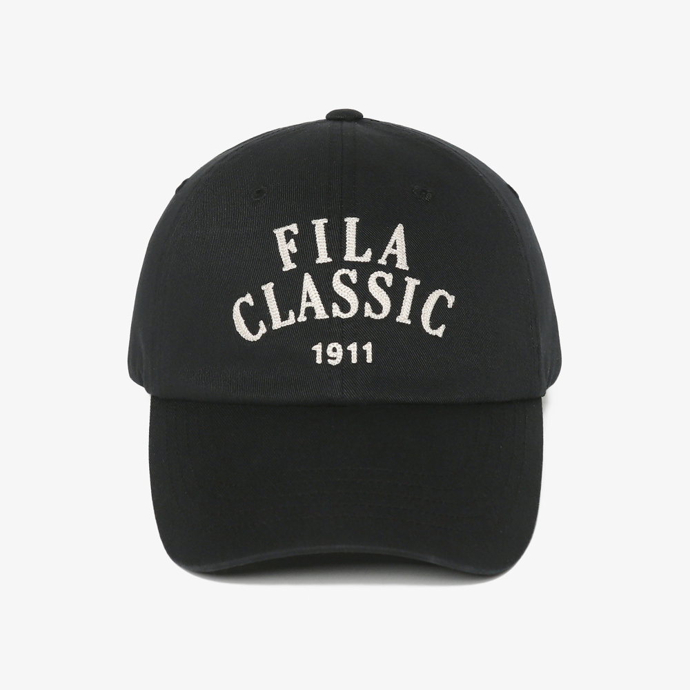 [5% 적립] 휠라 아치로고 헤리티지 볼캡 블랙([5% 적립] FILA Arch Logo Heritage Ball Cap Black) - 3