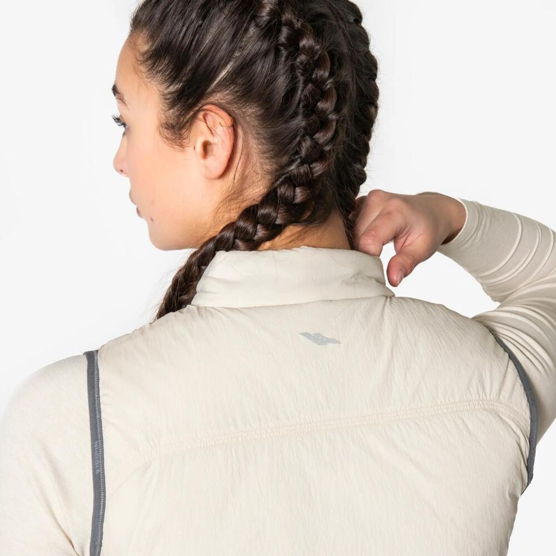 데카트론 여성 러닝 패딩 베스트 런 웜 500 린넨 베이지(Decathlon Women's Running Padded Vest Run Warm 500 Linen Beige) - 9