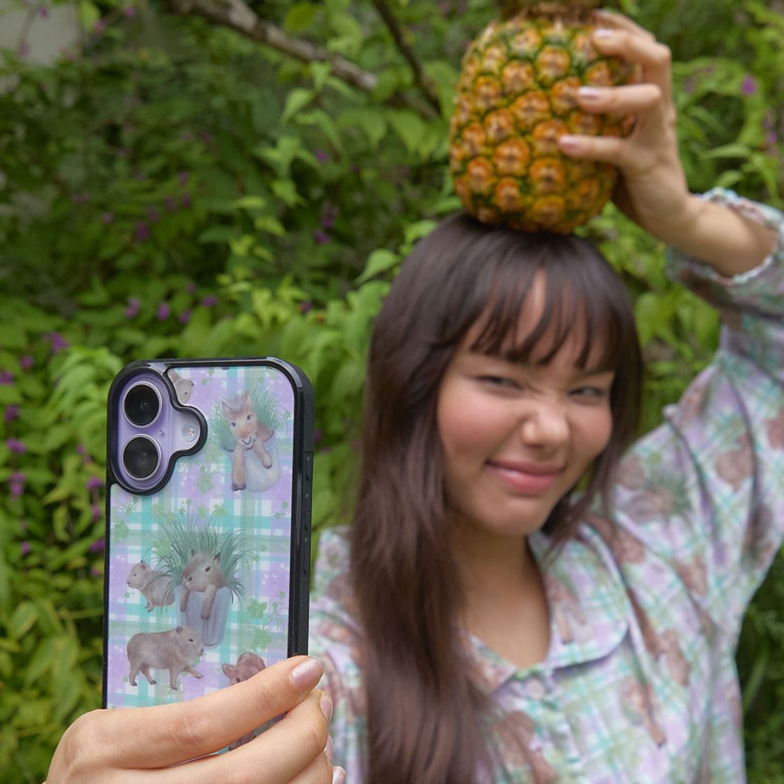 뮤즈무드 카피바라 팜 에폭시 휴대폰 케이스(Musemood Capybara Farm Epoxy Phone Case) - 5