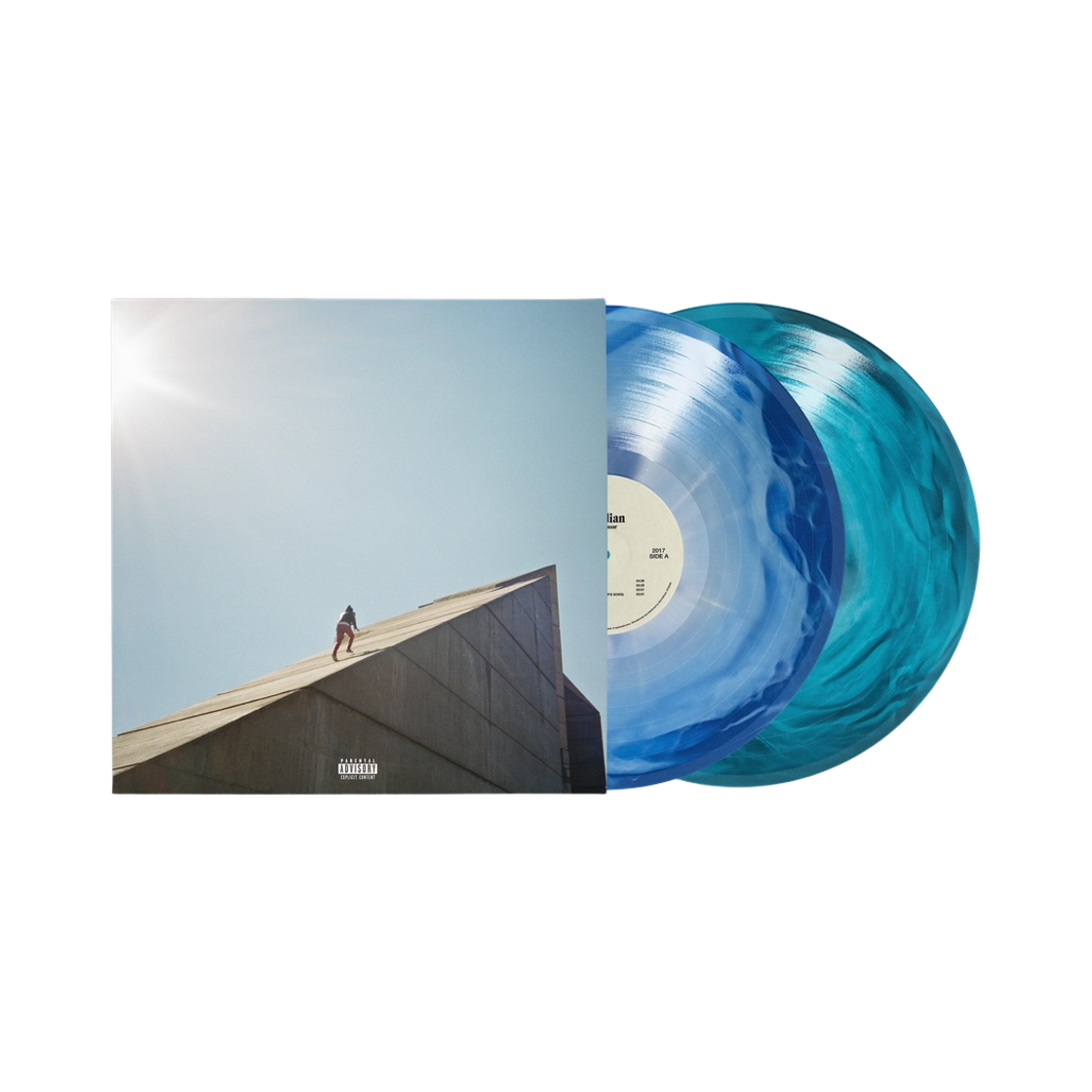 다니엘 시저 정규 1집 프로이디안 세컨드트랙 4주년 기념반 LP 투톤 블루 스윌 (2LP/500장 한정반)(Daniel Caesar 1st Album Freudian Secondtrack 4th Anniversary LP Two Tone Blue Swirl (2LP/500 Limited))