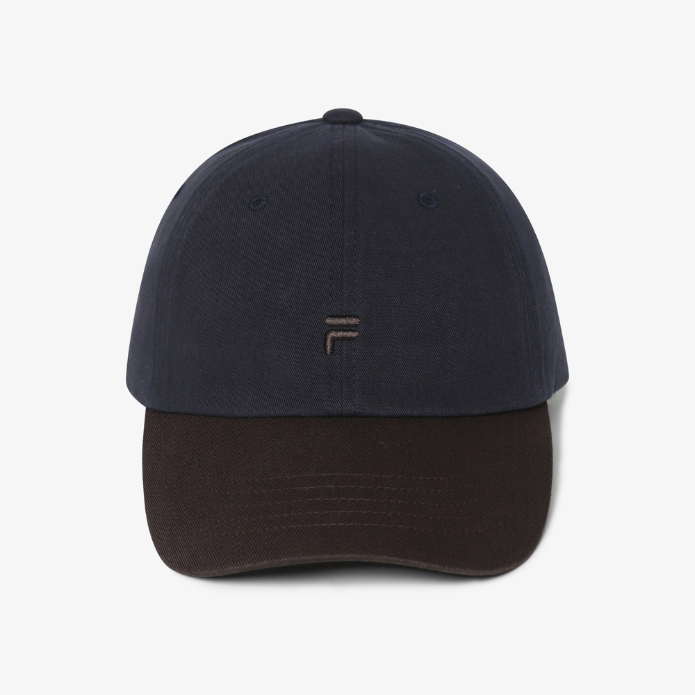 [5% 적립] 휠라 F로고 배색 볼캡 다크브라운([5% 적립] FILA F Logo Color Block Ball Cap Dark Brown) - 3