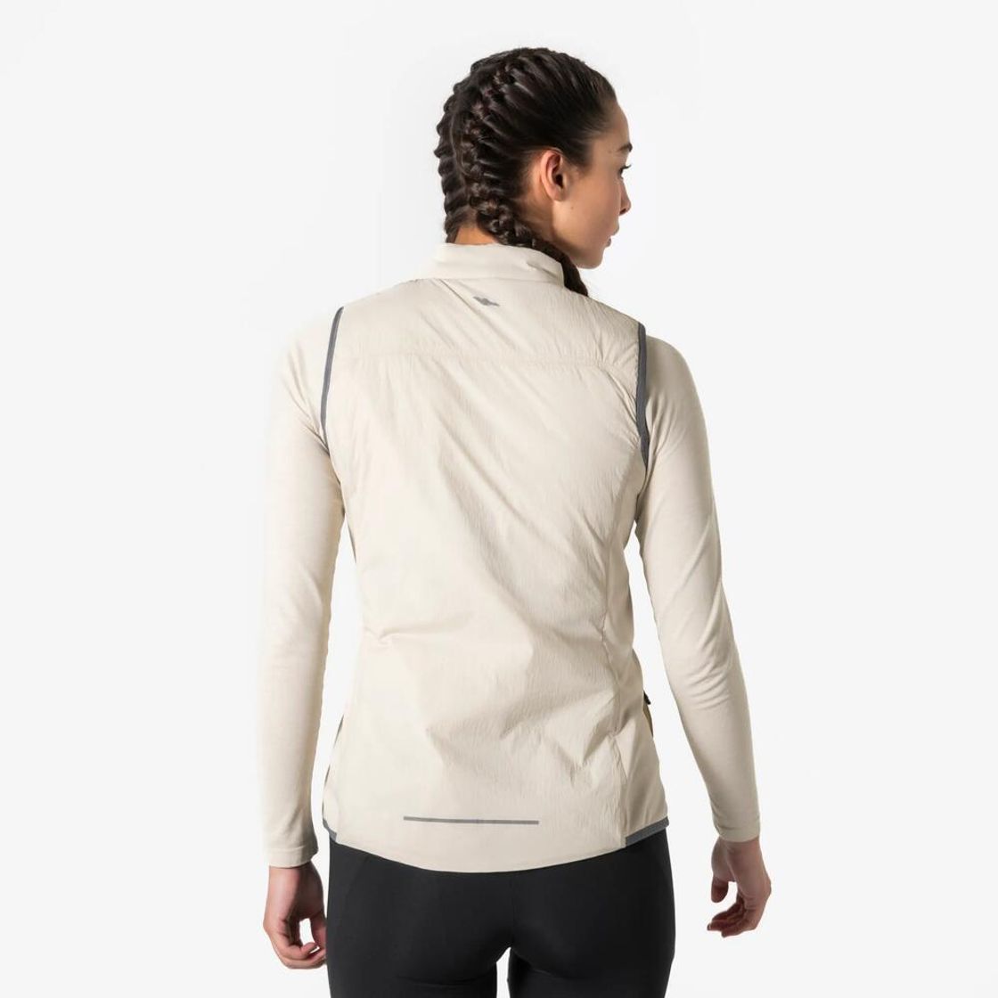 데카트론 여성 러닝 패딩 베스트 런 웜 500 린넨 베이지(Decathlon Women's Running Padded Vest Run Warm 500 Linen Beige) - 3