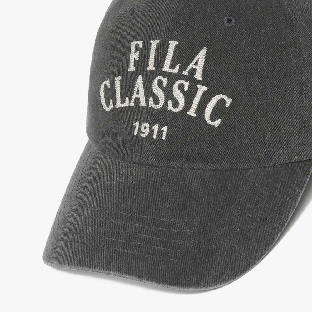 [5% 적립] 휠라 아치형 헤리티지 볼캡 차콜그레이([5% 적립] FILA Arch Heritage Ball Cap Charcoal Gray) - 2