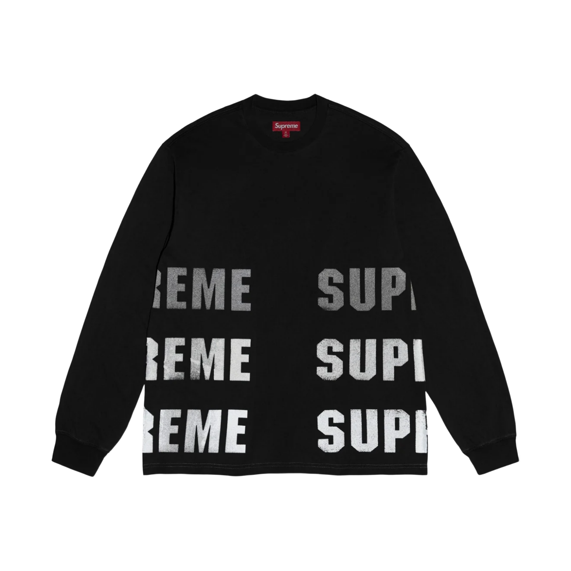 슈프림 리플렉티브 롱슬리브 탑 블랙 - 26FW(Supreme Reflective L/S Top Black - 26FW) - 2