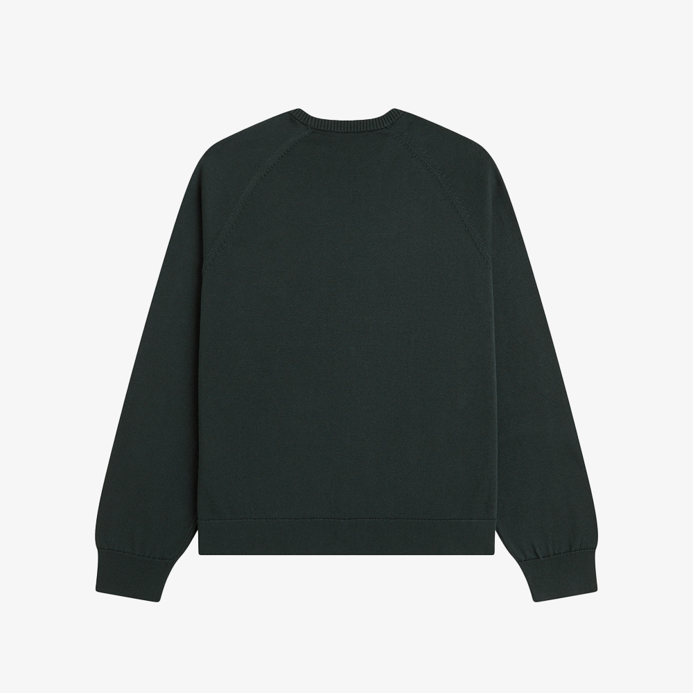 프레드페리 우먼즈 오버사이즈드 크루넥 니트 나이트그린(Fred Perry Womens Oversized Crew Neck Knit Night Green) - 2