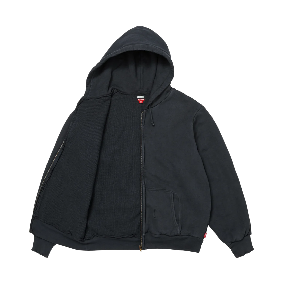 슈프림 x 아프레쎄 빈티지 집업 후드 스웨트셔츠 블랙 - 26FW(Supreme x A.Presse Vintage Zip Up Hooded Sweatshirt Black - 26FW) - 2