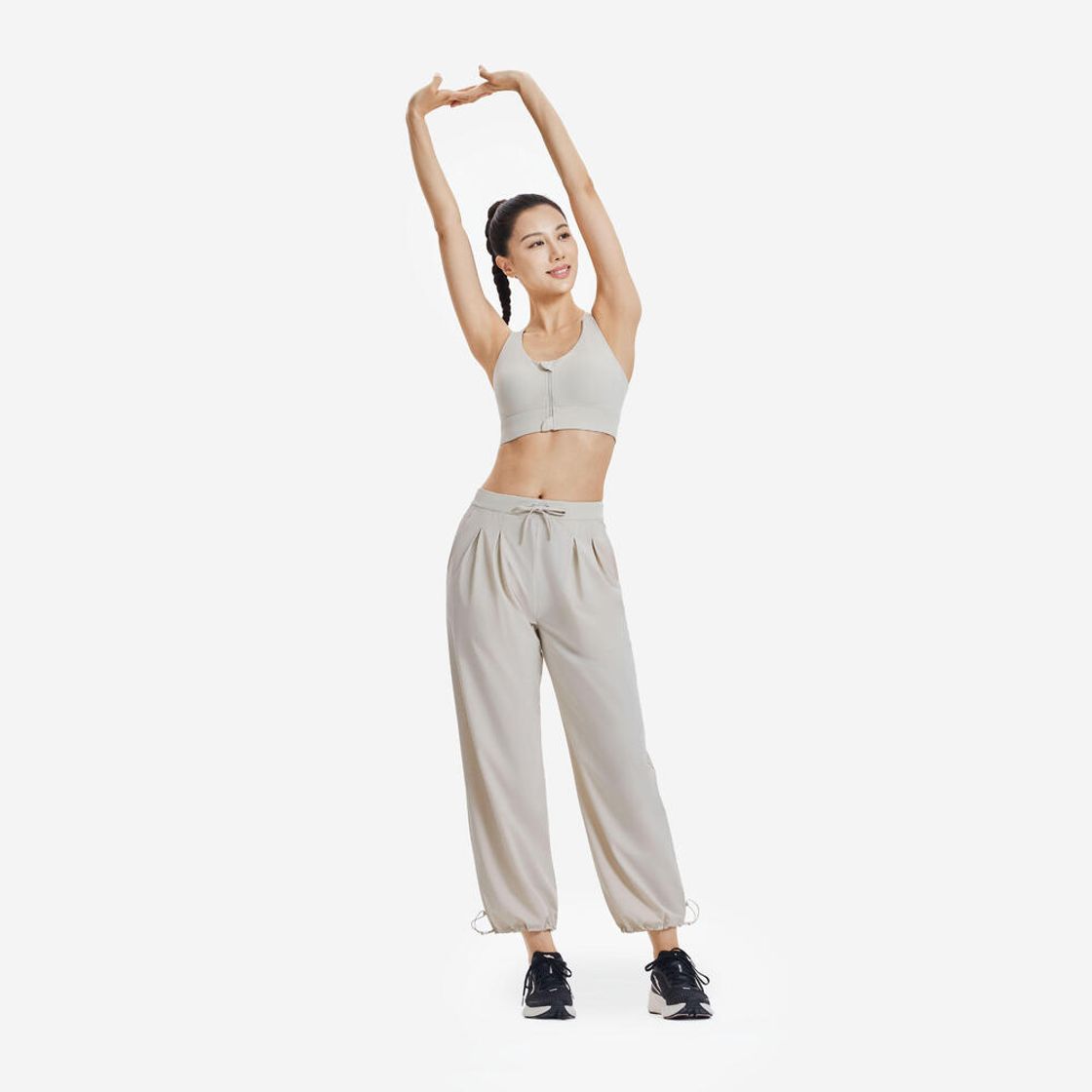 데카트론 여성 러닝 바지 런 드라이 쿨링 500 린넨 베이지(Decathlon Women's Running Pants Run Dry Cooling 500 Linen Beige) - 6