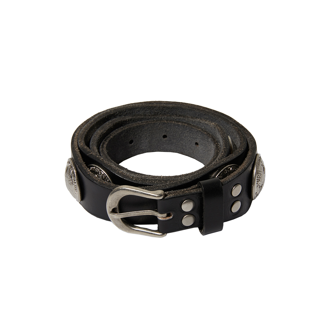 스웨이드 콘초 벨트 블랙(Suade Concho belt Black) - 1
