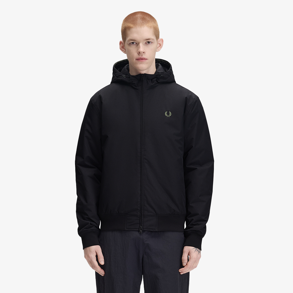 프레드페리 후드 브렌댐 재킷 블랙(Fred Perry Hooded Brentham Jacket Black) - 3