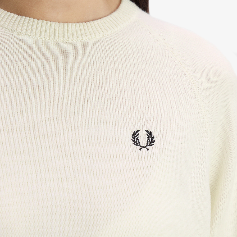 프레드페리 우먼즈 오버사이즈드 크루넥 니트 에크루(Fred Perry Womens Oversized Crew Neck Knit Ecru) - 6