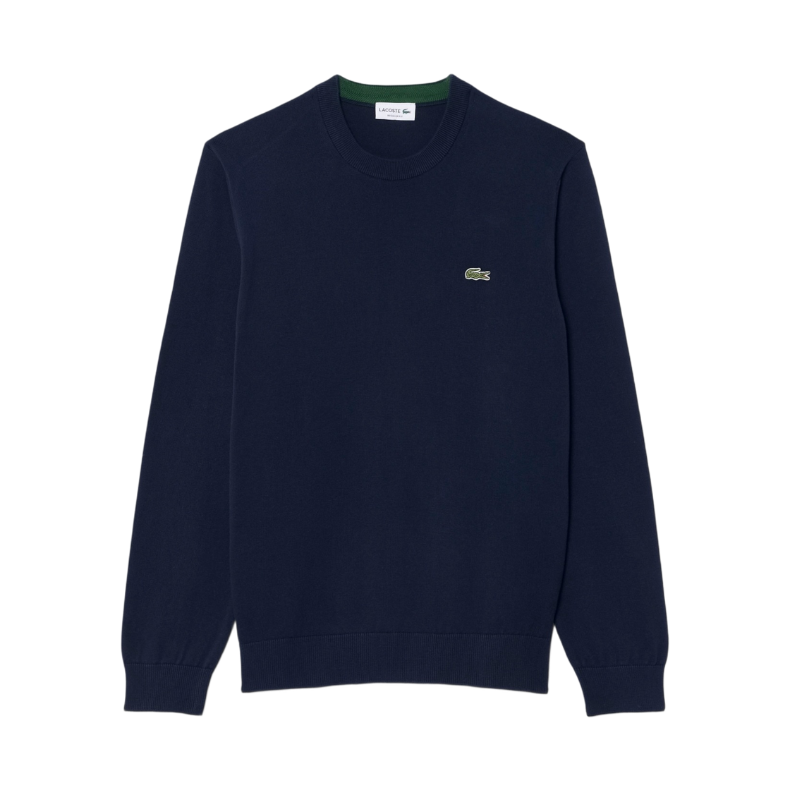 AH1985-56N-166 Lacoste Cotton Crewneck Pullover Navy