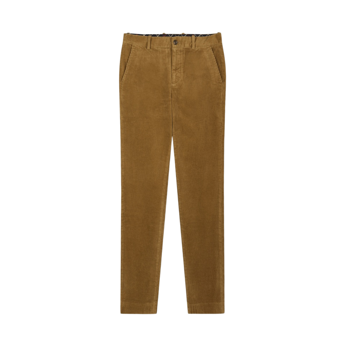 BBPCMNG401-ZBR BrooksBrothers Slim Fit 8-Wale Corduroy Pants Brown