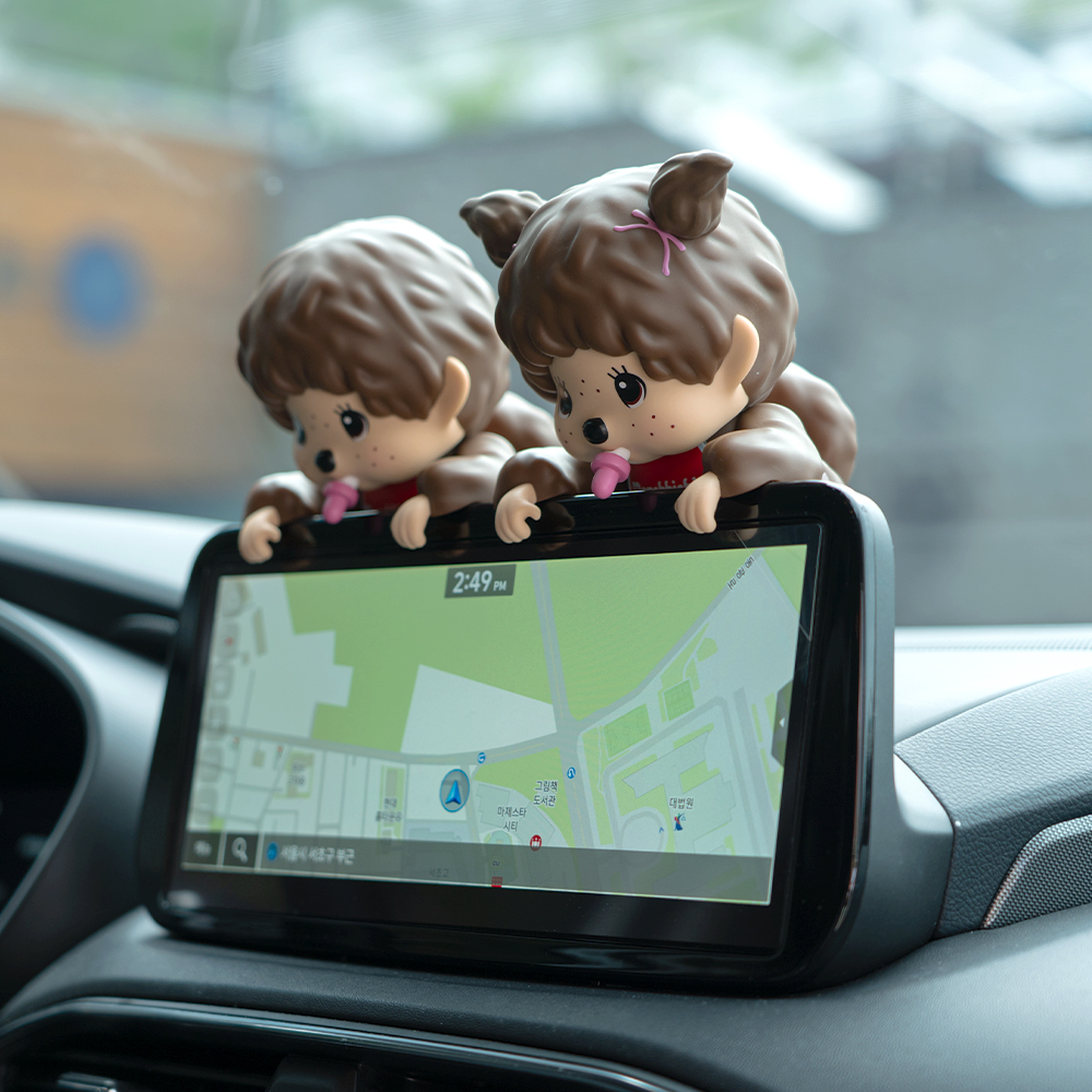 로이체 몬치치 모니터 걸이 피규어 방향제(Royche Monchhichi Figure Monitor Air Freshener) - 3