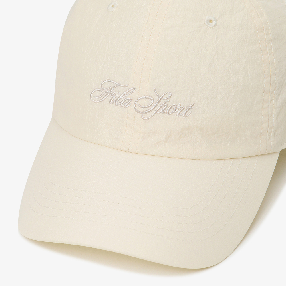 [5% 적립] 휠라 우먼스 컬시브 볼캡 아이보리([5% 적립] FILA Women Cursive Ball Cap Ivory) - 2