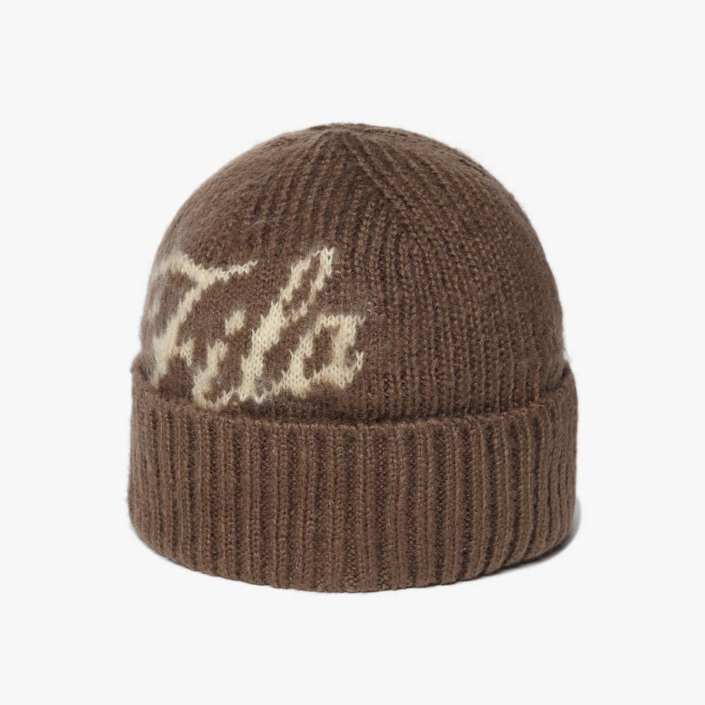 [5% 적립] 휠라 컬시브 미드 비니 브라운([5% 적립] FILA Cursive Mid Beanie Brown) - 4