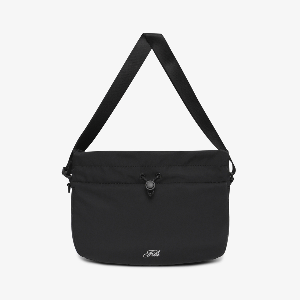 [5% 적립] 휠라 나일론 셔링 에센셜 크로스백 블랙([5% 적립] FILA Nylon Shirring Essential Cross Bag Black) - 2