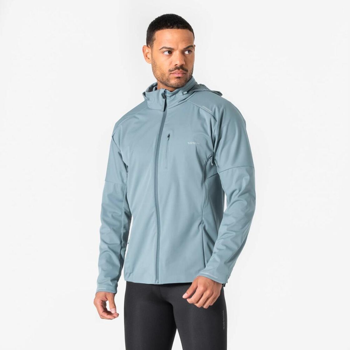 데카트론 남성 러닝 장갑일체형 자켓 런 웜 900 리버 그레이(Decathlon Men's Running Jacket with Built-in Gloves Run Warm 900 River Grey) - 2