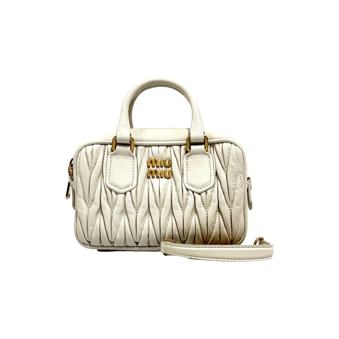 ITEMW3CLOEWM Miu Miu Matelasse Nappa Mini Tote Bag