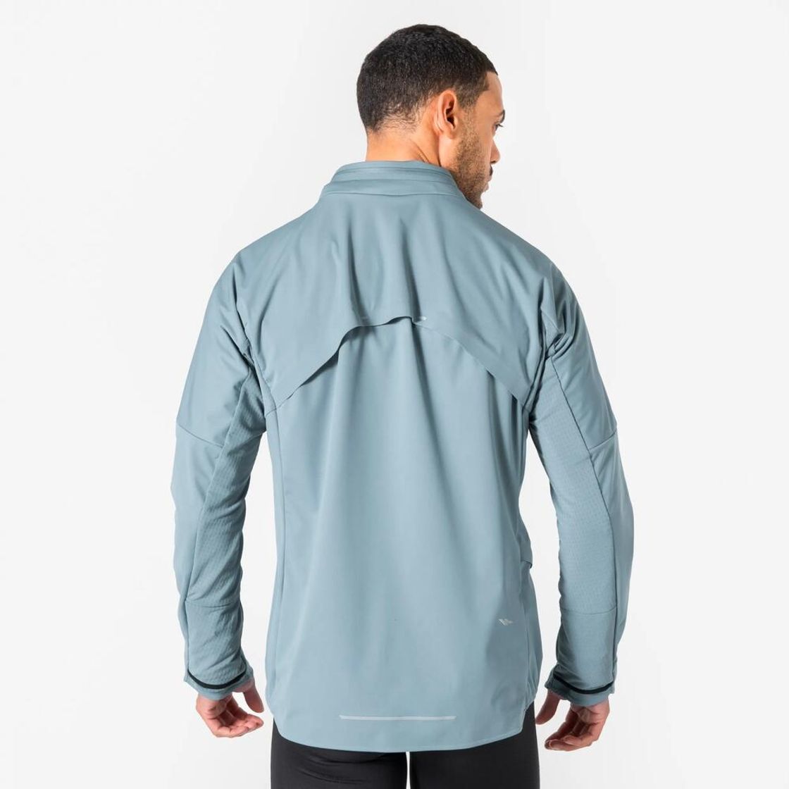 데카트론 남성 러닝 장갑일체형 자켓 런 웜 900 리버 그레이(Decathlon Men's Running Jacket with Built-in Gloves Run Warm 900 River Grey) - 3