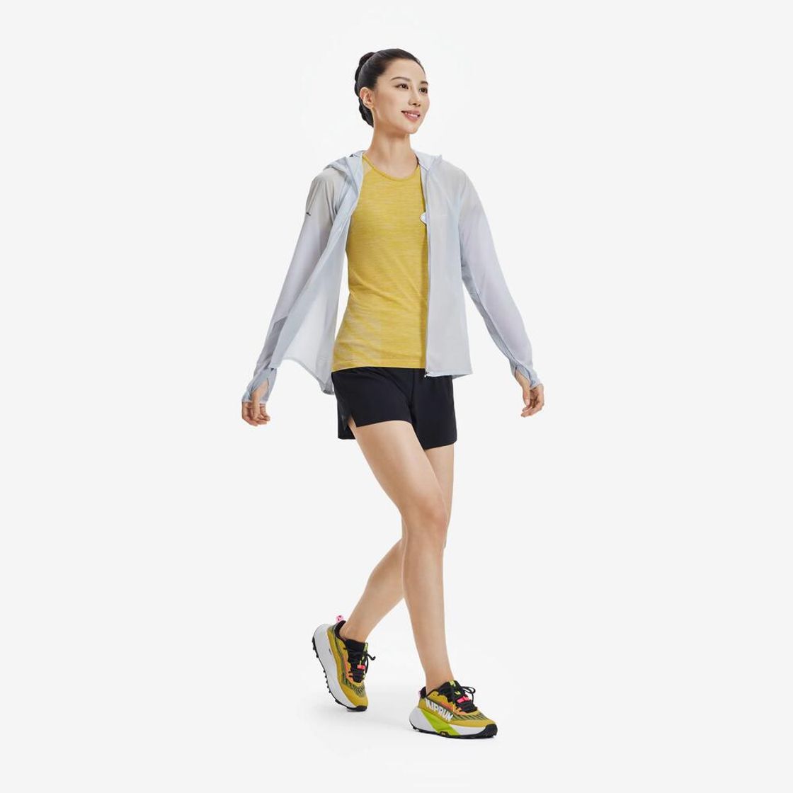 데카트론 여성 울트라라이트 트레일러닝 윈드 자켓 런 900 딜리케이트 블루(Decathlon Women's Ultralight Trail Running Wind Jacket Run 900 Delicate Blue) - 3