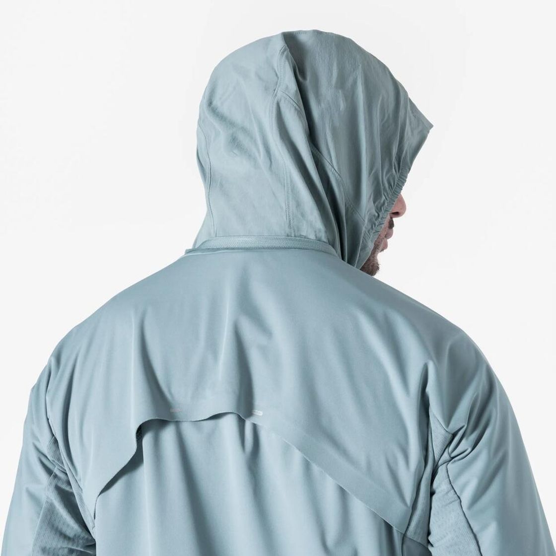 데카트론 남성 러닝 장갑일체형 자켓 런 웜 900 리버 그레이(Decathlon Men's Running Jacket with Built-in Gloves Run Warm 900 River Grey) - 11