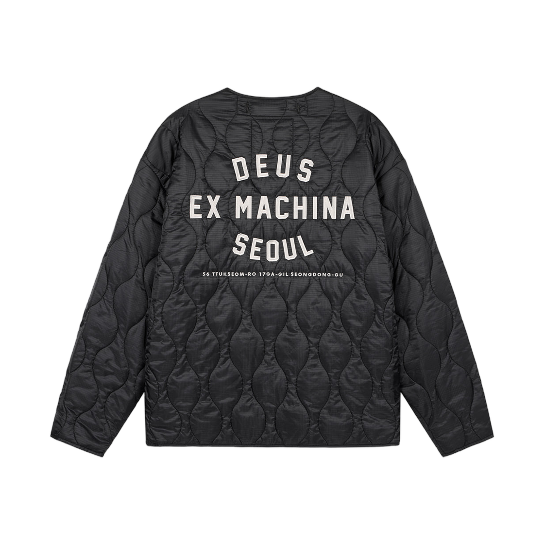 데우스 엑스 마키나 서울 컬리지 어드레스 라이너 자켓 블랙(Deus Ex Machina Seoul College Address Liner Jacket Black) - 2
