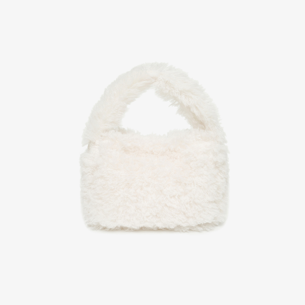 [5% 적립] 휠라 헤어리 퍼 버킷백 아이보리([5% 적립] FILA Hairy Fur Bucket Bag Ivory) - 2