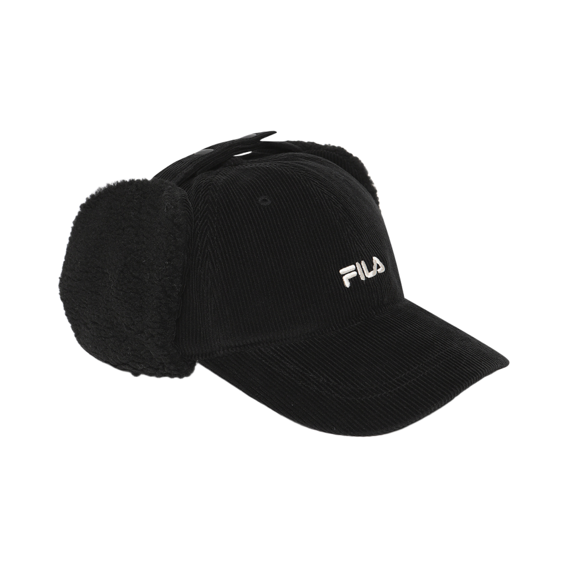 1100FS264CP01X007001 [5% 적립] FILA Corduroy Earmuff Cap Black