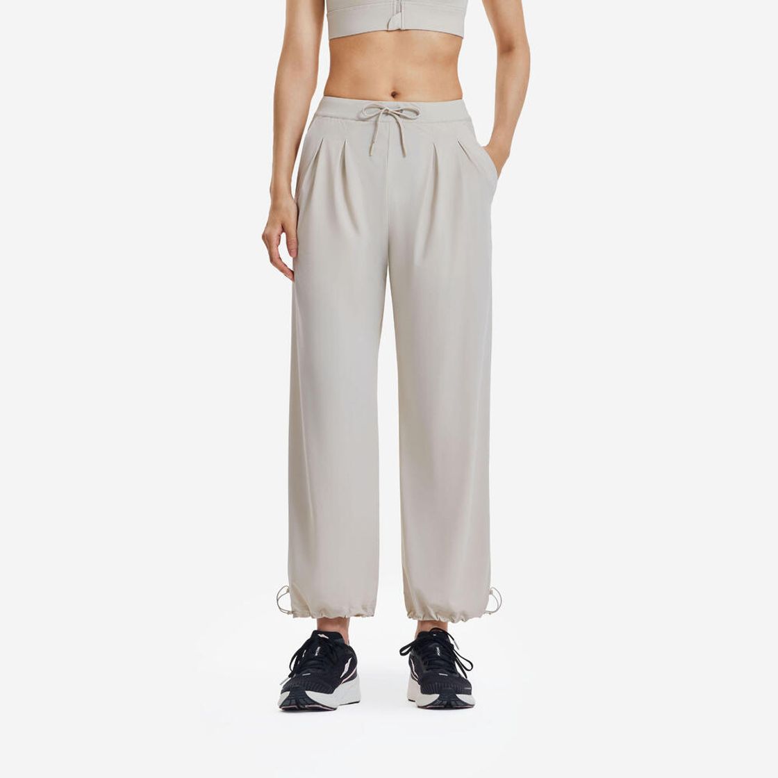 데카트론 여성 러닝 바지 런 드라이 쿨링 500 린넨 베이지(Decathlon Women's Running Pants Run Dry Cooling 500 Linen Beige) - 2