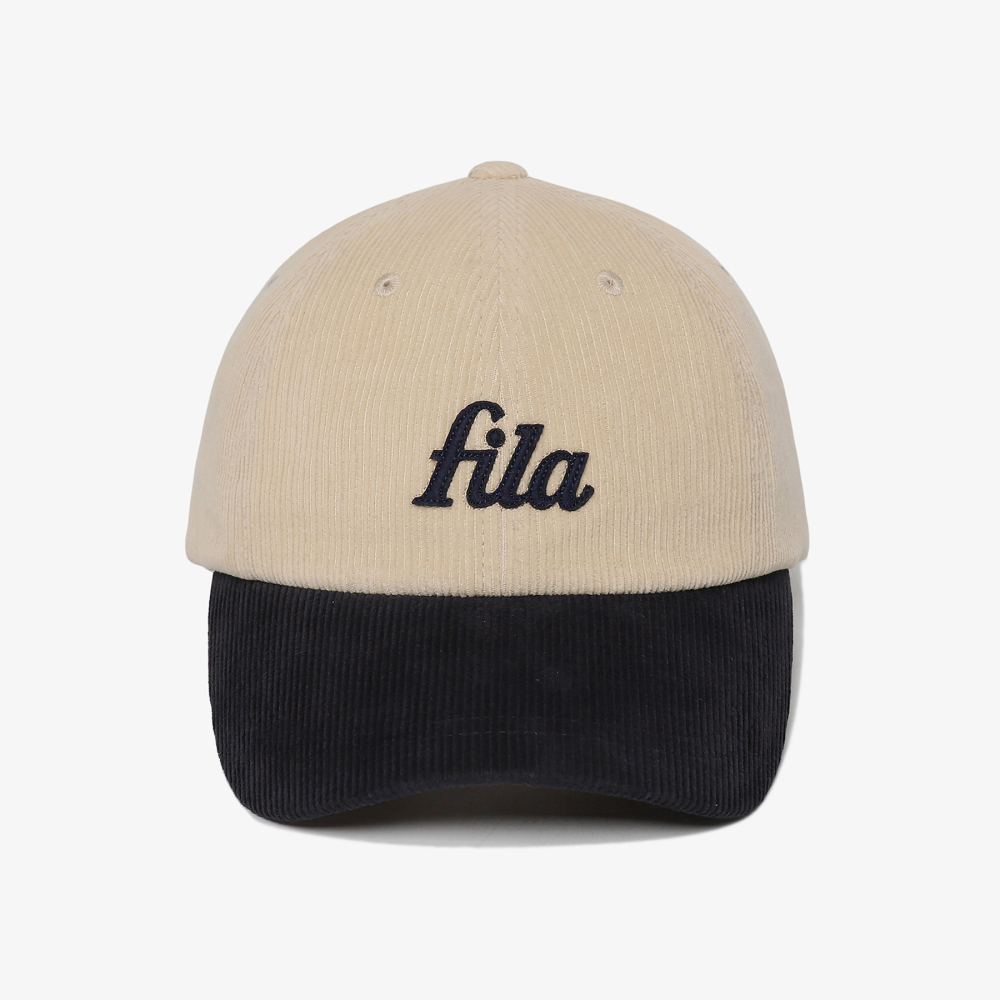 [5% 적립] 휠라 코듀로이 베이직 로고 볼캡 베이지([5% 적립] FILA Corduroy Basic Logo Ball Cap Beige) - 3
