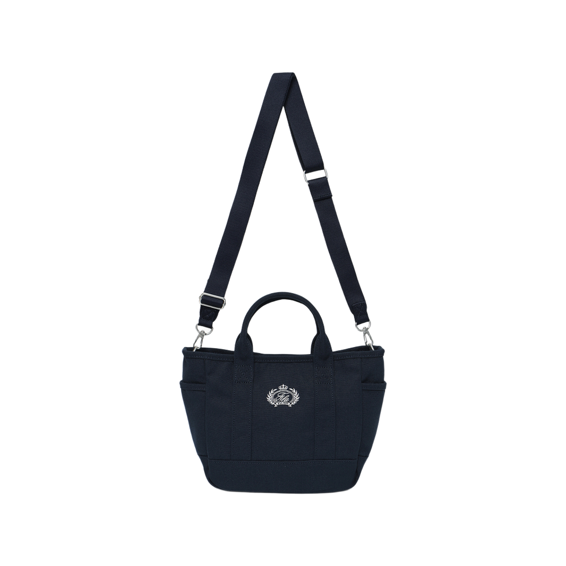 [5% 적립] 휠라 데일리 멀티 포켓 미니 캔버스백 다크네이비([5% 적립] FILA Daily Multi Pocket Mini Canvas Bag Dark Navy) - 1