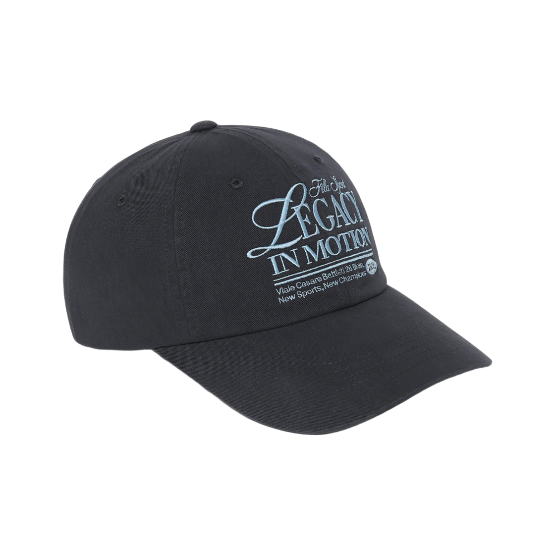 1100FS263CP01X003473 [5% 적립] FILA Lettering Point Ball Cap Dark Navy