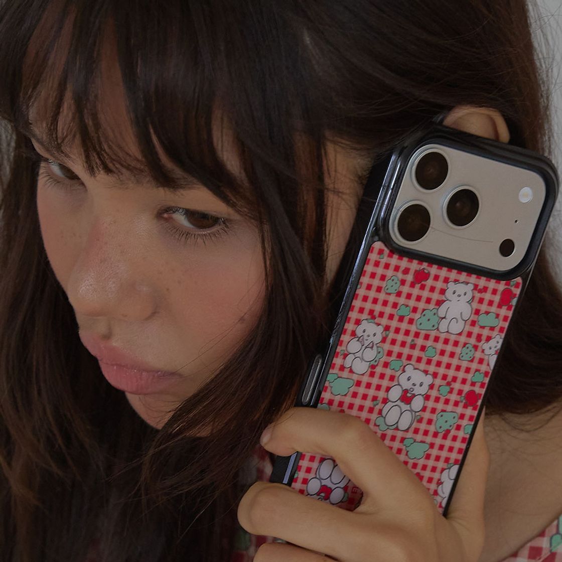 뮤즈무드 애플 베어 에폭시 휴대폰 케이스(Musemood Apple Bear Epoxy Phone Case) - 3