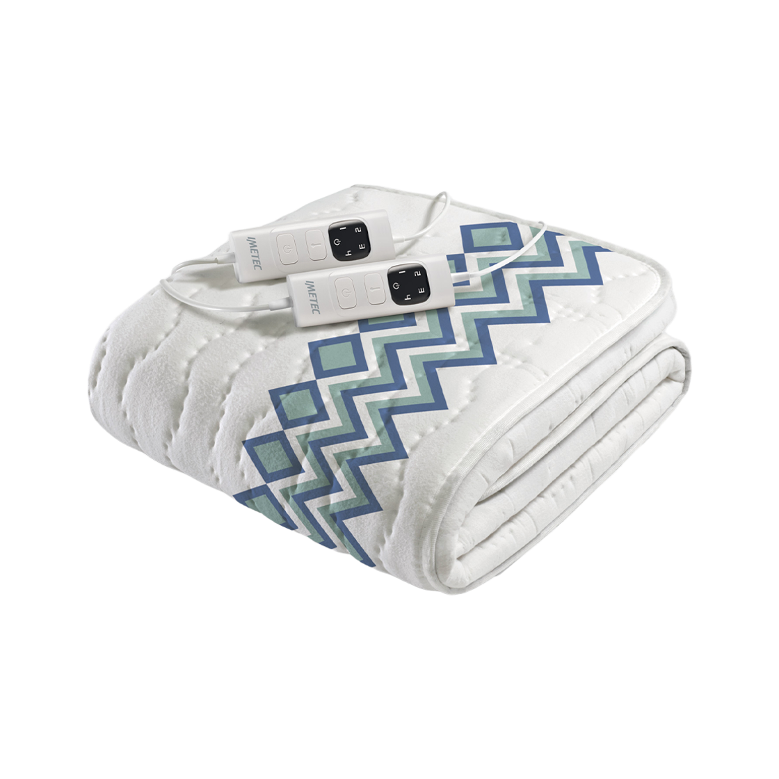 이메텍 프리미엄 순면 전기요 더블 IMO-668V (격자) 4T(IMETEC Premium Cotton Electric Blanket Double IMO-668V (Grid) 4T) - 2