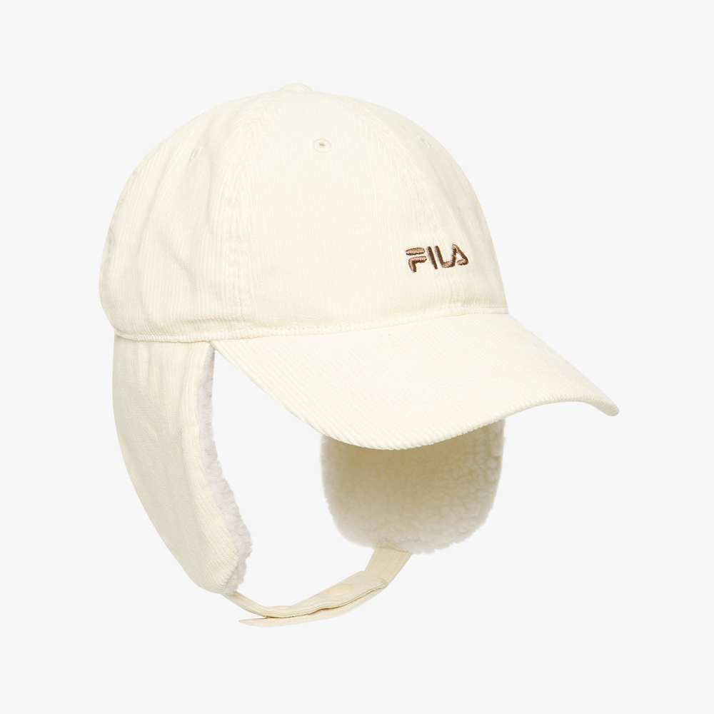 [5% 적립] 휠라 코듀로이 이어머프캡 아이보리([5% 적립] FILA Corduroy Earmuff Cap Ivory) - 5