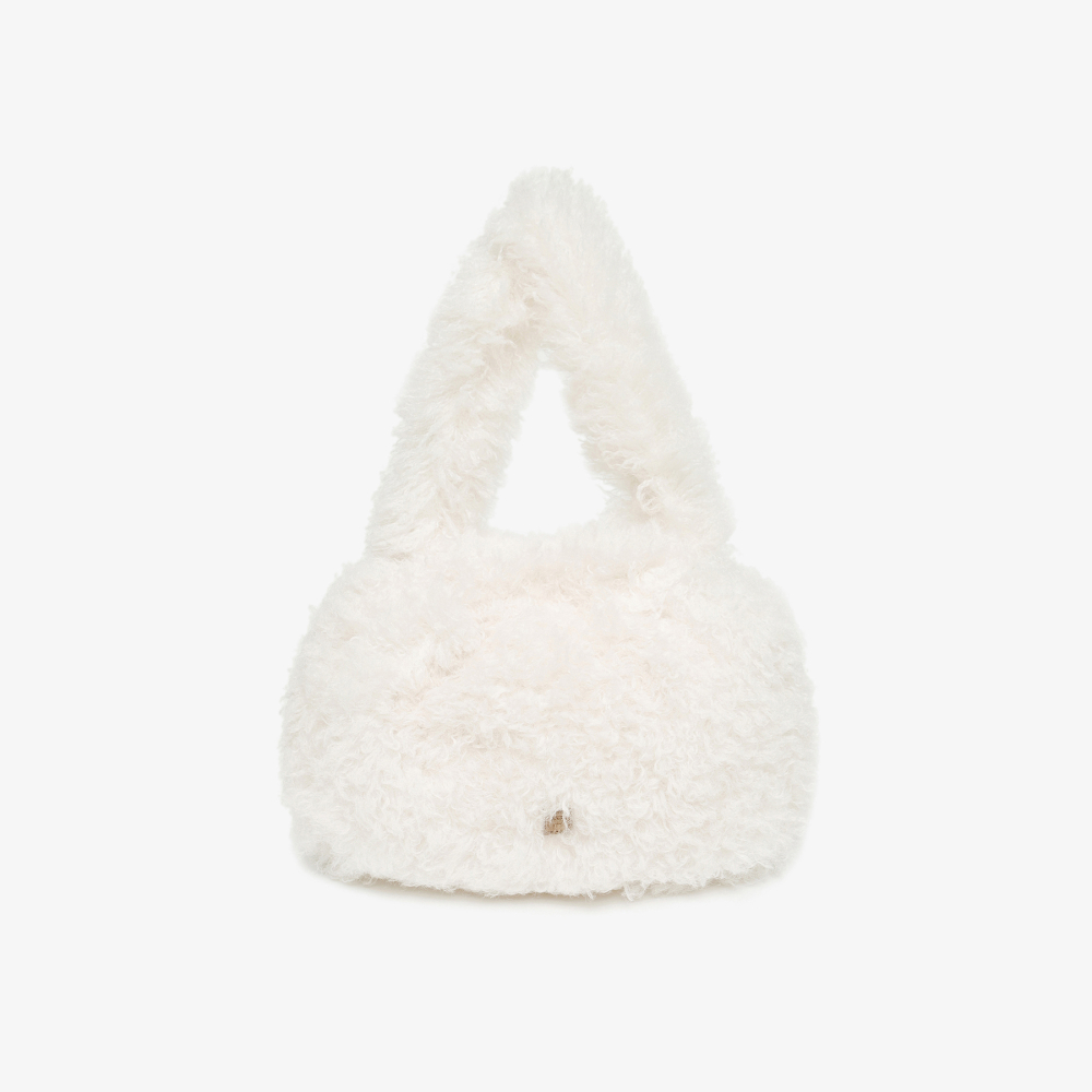 [5% 적립] 휠라 헤어리 퍼 버킷백 아이보리([5% 적립] FILA Hairy Fur Bucket Bag Ivory) - 3