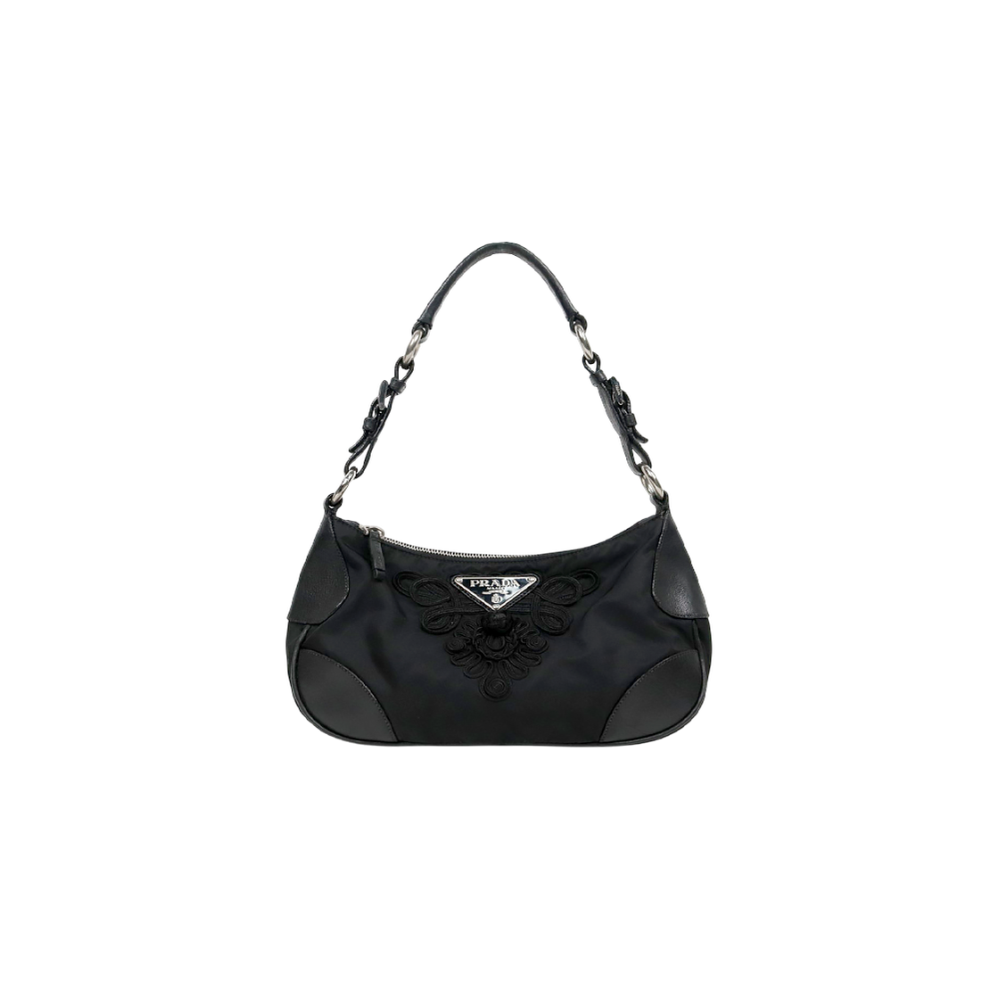 ITMKVFNAUMNR Prada Black Pocono Hobo Bag