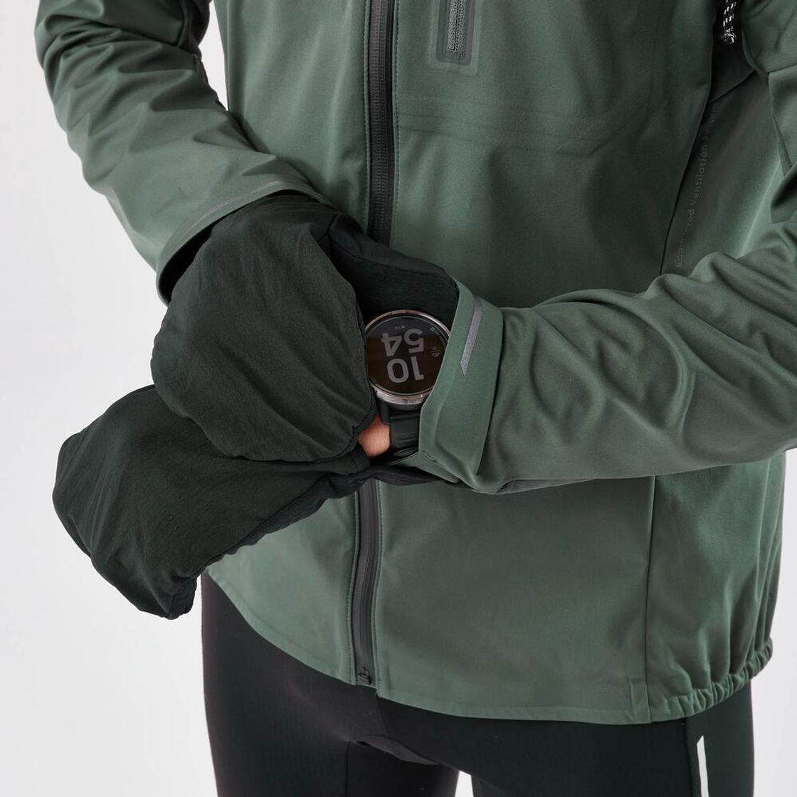 데카트론 남성 러닝 장갑일체형 자켓 런 웜 900 스모크 그린(Decathlon Men's Running Jacket with Built-in Gloves Run Warm 900 Smoke Green) - 7