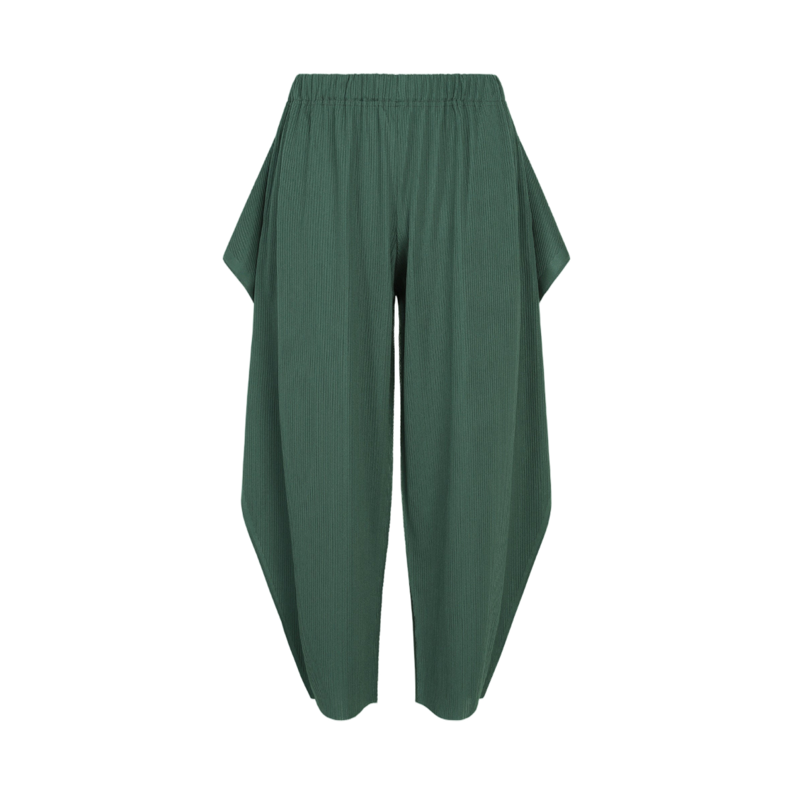 PP63-KF612-68 (W) Pleats Please Issey Miyake A-Poc Bottoms Pants Moss Green