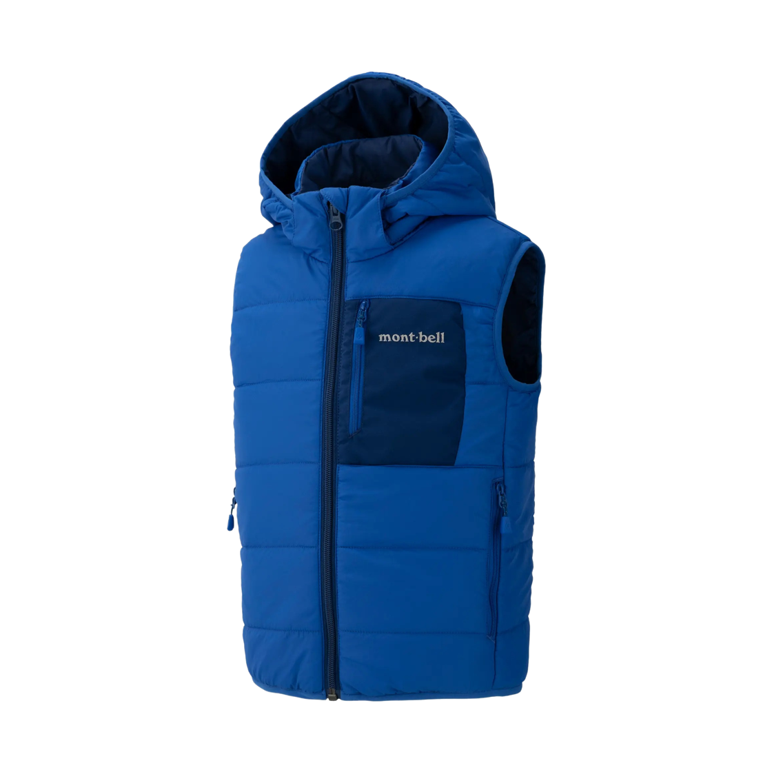 1101765 (Kids) Montbell Thermawrap Hooded Vest Blue