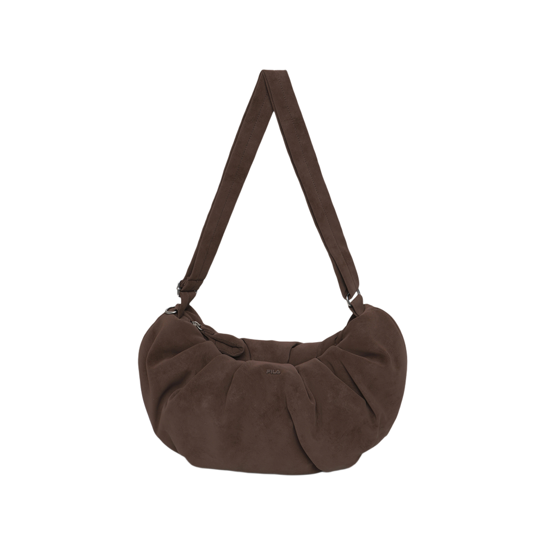 1100FS264BC01F001234 [5% 적립] FILA Puffer Salt Bread Bag (Keyring Set) Dark Brown