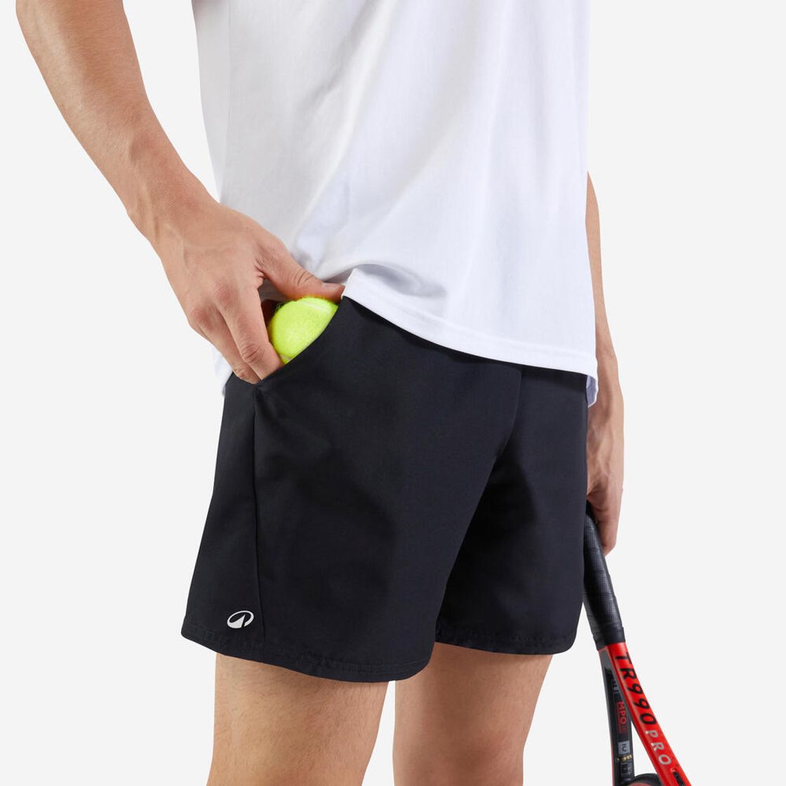 데카트론 남성 테니스 반바지 에센셜 100 스모크 블랙(Decathlon Men's Tennis Shorts Essential 100 Smoke Black) - 2