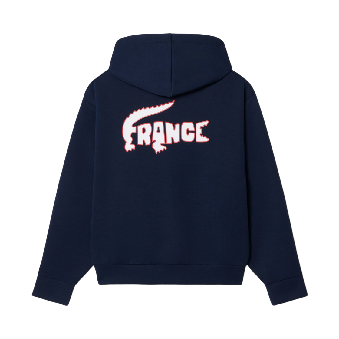 (W) 라코스테 테니스 프렌치 후드 집업 네이비((W) Lacoste Tennis French Hoodie Zip-Up Navy) - 2
