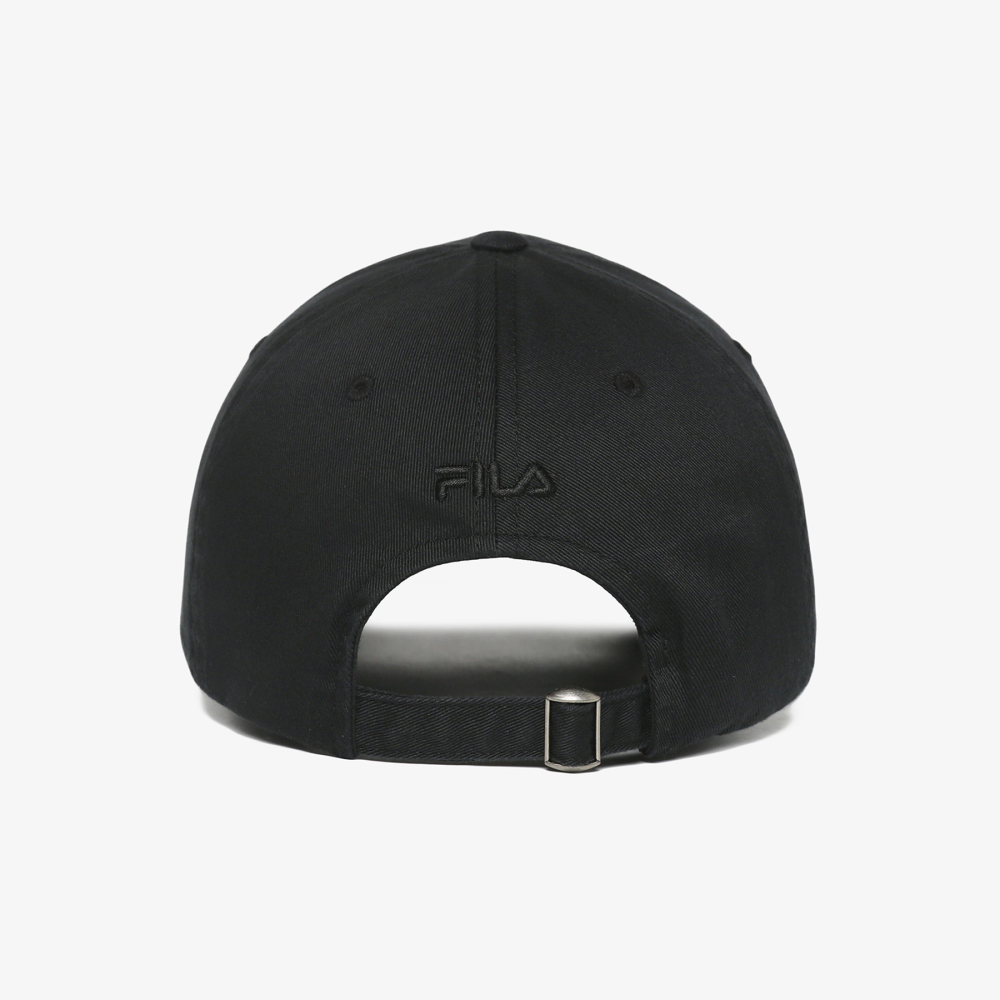 [5% 적립] 휠라 아치로고 헤리티지 볼캡 블랙([5% 적립] FILA Arch Logo Heritage Ball Cap Black) - 5