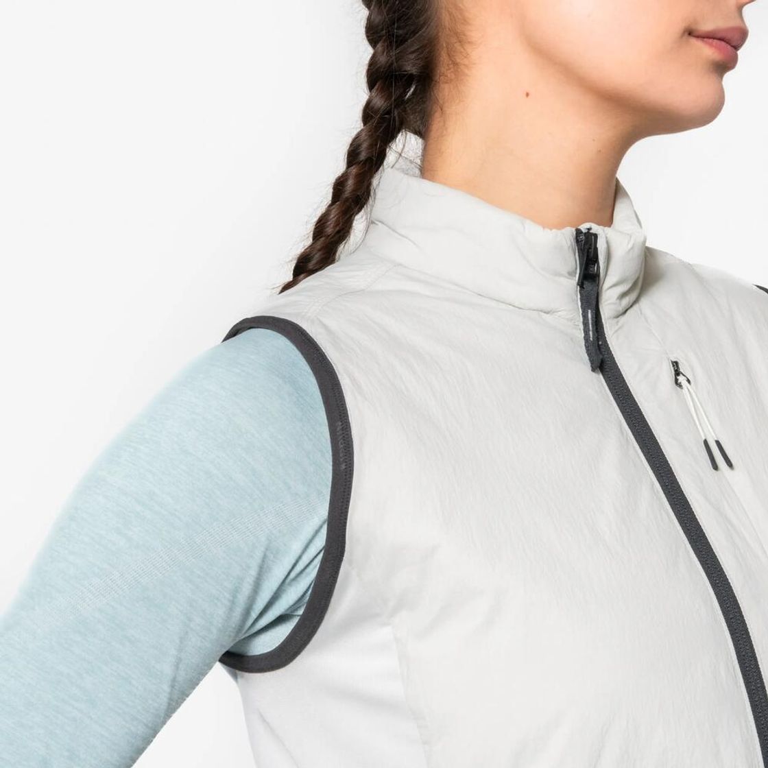 데카트론 여성 러닝 패딩 베스트 런 웜 500 미네랄 그레이(Decathlon Women's Running Padded Vest Run Warm 500 Mineral Grey) - 7
