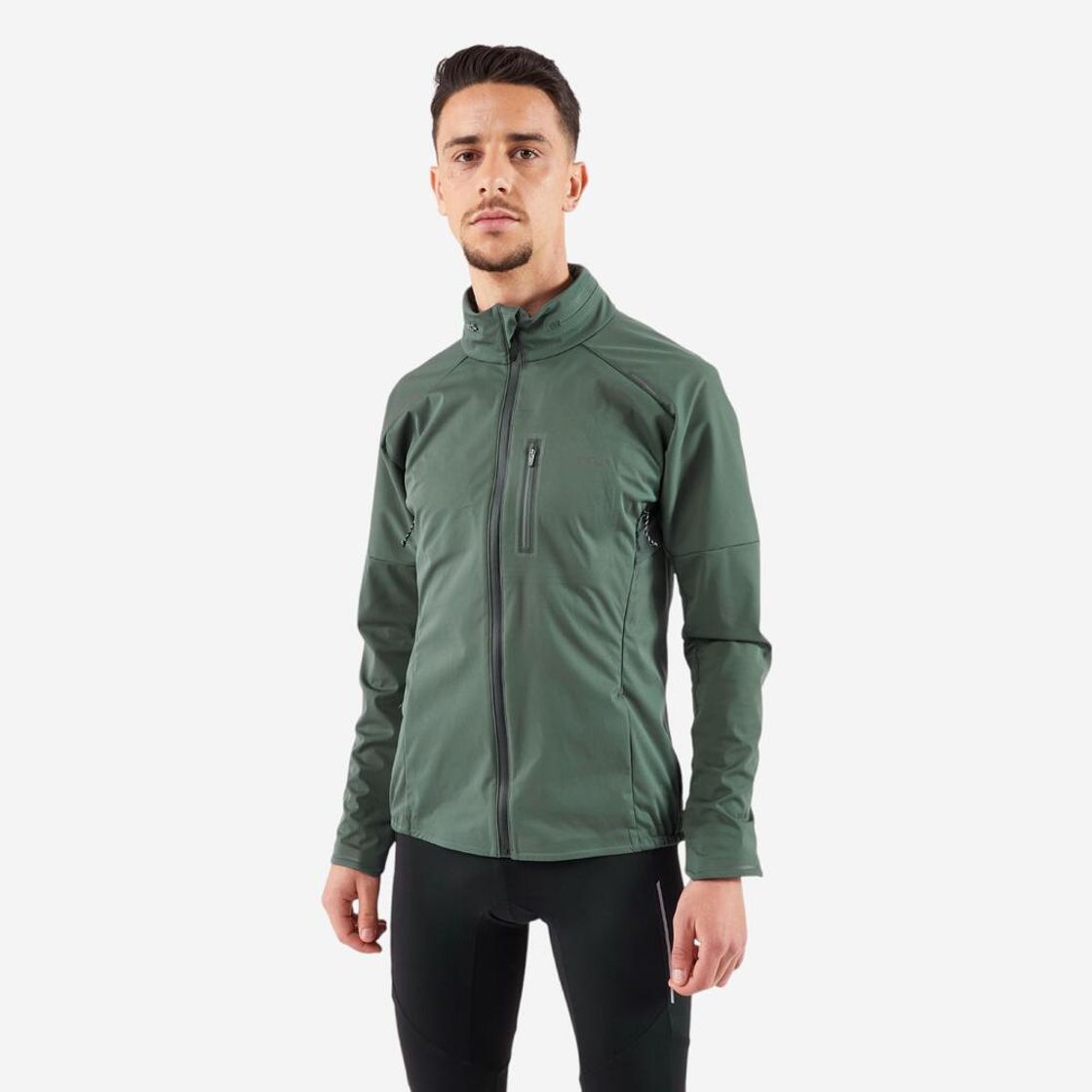 데카트론 남성 러닝 장갑일체형 자켓 런 웜 900 스모크 그린(Decathlon Men's Running Jacket with Built-in Gloves Run Warm 900 Smoke Green) - 2
