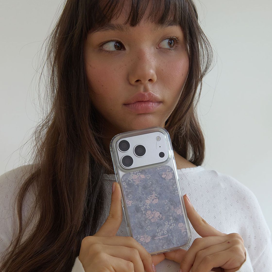 뮤즈무드 빈티지 플로럴 맥세이프 클리어 휴대폰 케이스(Musemood Vintage Floral MagSafe Clear Phone Case) - 5
