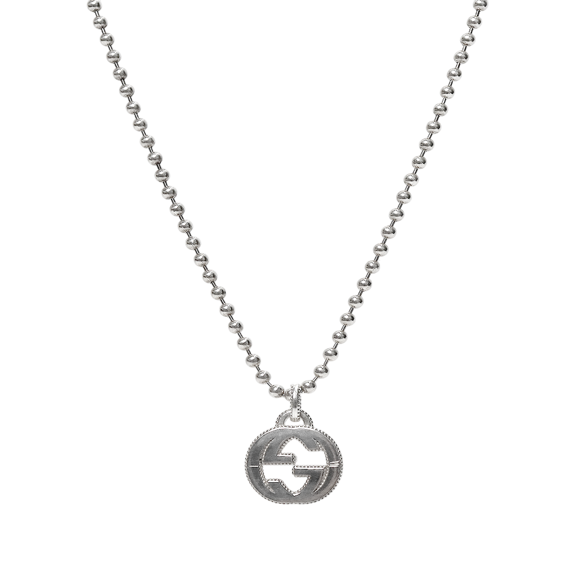 IT6SCHTED5FG Gucci Bold Interlocking G Silver Necklace