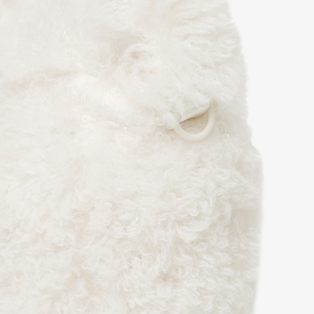 [5% 적립] 휠라 헤어리 퍼 버킷백 아이보리([5% 적립] FILA Hairy Fur Bucket Bag Ivory) - 5