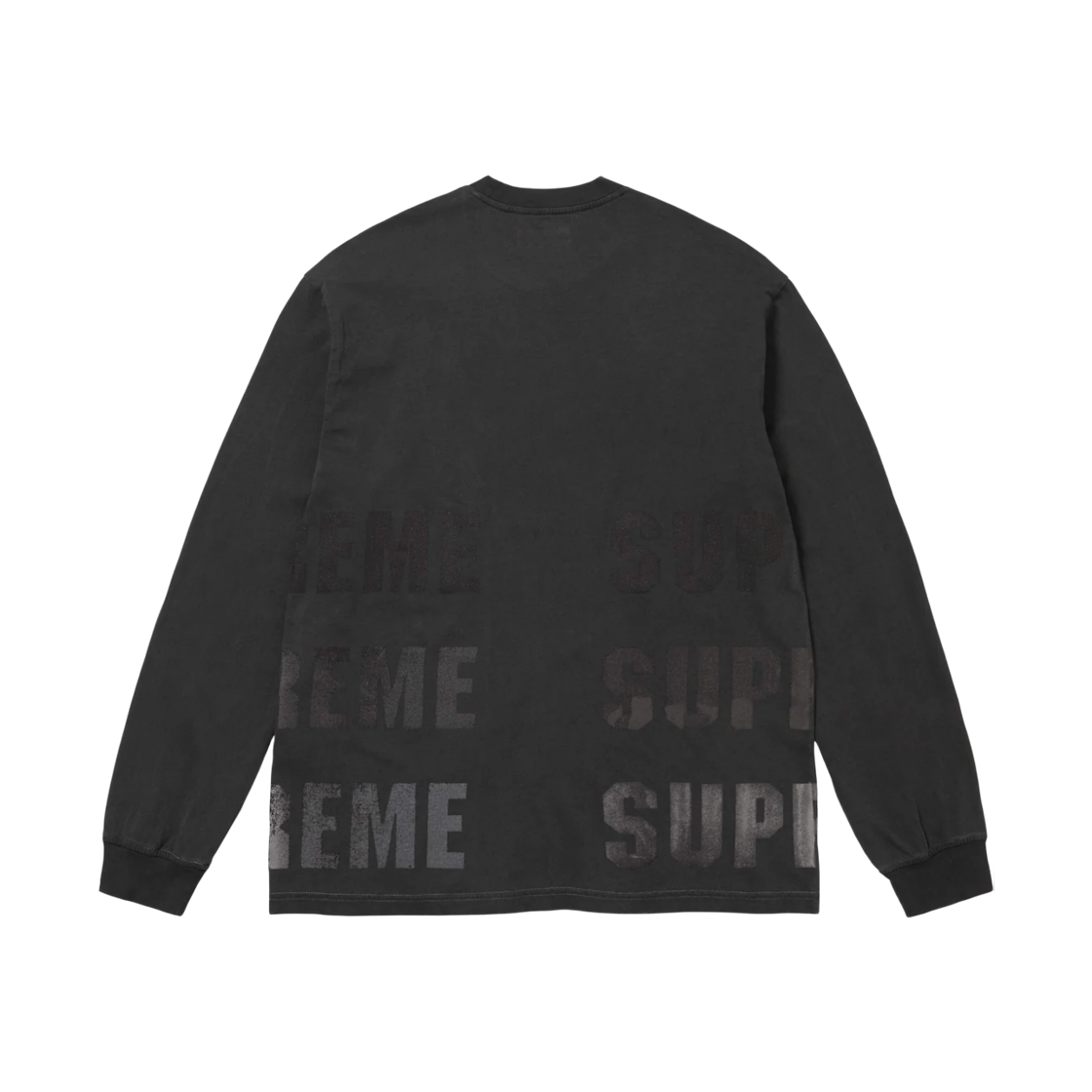 슈프림 리플렉티브 롱슬리브 탑 블랙 - 26FW(Supreme Reflective L/S Top Black - 26FW) - 3